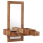 vidaXL Tocador con 2 cajones madera maciza de sheesham