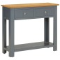 vidaXL Mesa consola de madera maciza de roble 83x30x73 cm vidaXL Mesa consola de madera maciza de roble 83x30x73 cm