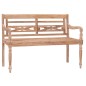 vidaXL Banco Batavia 120 cm blanqueado madera teca maciza vidaXL Banco Batavia 120 cm blanqueado madera teca maciza