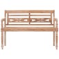 vidaXL Banco Batavia 120 cm blanqueado madera teca maciza vidaXL Banco Batavia 120 cm blanqueado madera teca maciza