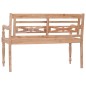 vidaXL Banco Batavia 120 cm blanqueado madera teca maciza vidaXL Banco Batavia 120 cm blanqueado madera teca maciza