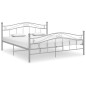 vidaXL Estructura de cama de metal gris 200x200 cm vidaXL Estructura de cama de metal gris 200x200 cm