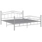 vidaXL Estructura de cama de metal gris 200x200 cm vidaXL Estructura de cama de metal gris 200x200 cm