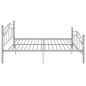 vidaXL Estructura de cama de metal gris 200x200 cm vidaXL Estructura de cama de metal gris 200x200 cm