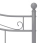 vidaXL Estructura de cama de metal gris 200x200 cm vidaXL Estructura de cama de metal gris 200x200 cm