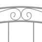 vidaXL Estructura de cama de metal gris 200x200 cm vidaXL Estructura de cama de metal gris 200x200 cm