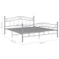 vidaXL Estructura de cama de metal gris 200x200 cm vidaXL Estructura de cama de metal gris 200x200 cm