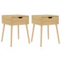 vidaXL Mesitas noche 2 uds madera ingeniería roble Sonoma 40x40x56 cm