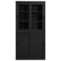 vidaXL Armario de oficina puerta corredera acero antracita 90x40x180cm vidaXL Armario de oficina puerta corredera acero antracita 90x40x180cm