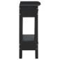 vidaXL Mesa consola con cajones madera maciza caoba negro 50x30x75 cm vidaXL Mesa consola con cajones madera maciza caoba negro 50x30x75 cm