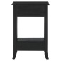 vidaXL Mesa consola con cajones madera maciza caoba negro 50x30x75 cm vidaXL Mesa consola con cajones madera maciza caoba negro 50x30x75 cm