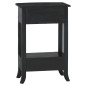 vidaXL Mesa consola con cajones madera maciza caoba negro 50x30x75 cm vidaXL Mesa consola con cajones madera maciza caoba negro 50x30x75 cm