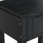 vidaXL Mesa consola con cajones madera maciza caoba negro 50x30x75 cm vidaXL Mesa consola con cajones madera maciza caoba negro 50x30x75 cm