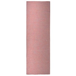 vidaXL Alfombra de exterior de tejido plano rojo 80x250 cm