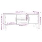 vidaXL Mueble de TV con puertas madera contrachapada 105x30x45 cm vidaXL Mueble de TV con puertas madera contrachapada 105x30x45 cm