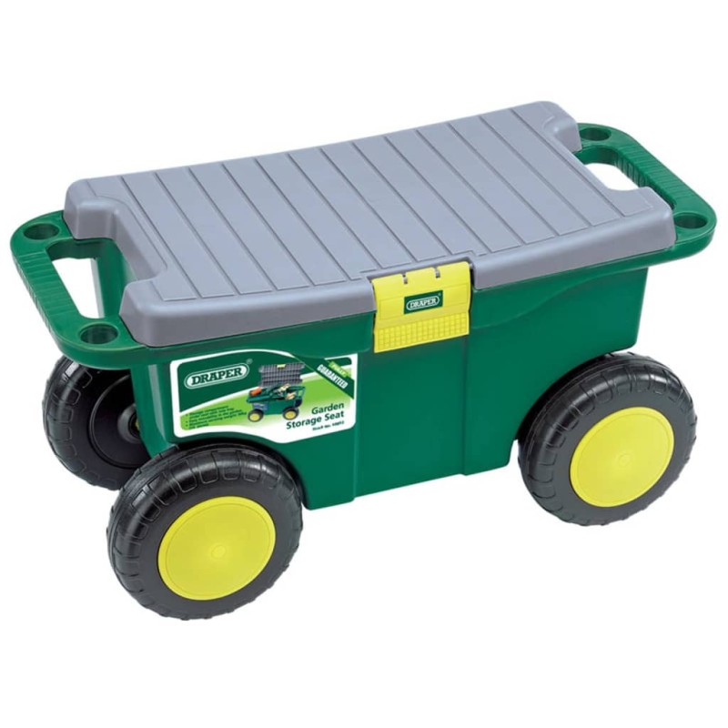 Draper Tools Carrito y asiento jardinería 56x27,2x30,4 cm verde 60852 Draper Tools Carrito y asiento jardinería 56x27,2x30,4 cm verde 60852