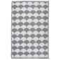 Esschert Design Alfombra de exterior 180x121 cm gris y blanco OC24 Esschert Design Alfombra de exterior 180x121 cm gris y blanco OC24