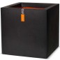 Capi Macetero cuadrado Urban Smooth 50x50x50 cm negra KBL904 Capi Macetero cuadrado Urban Smooth 50x50x50 cm negra KBL904