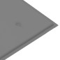 vidaXL Banco de jardín madera maciza de teca con cojín gris 120 cm vidaXL Banco de jardín madera maciza de teca con cojín gris 120 cm