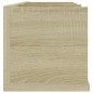 vidaXL Estante de pared para CD contrachapada color roble 75x18x18cm