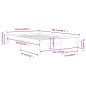 vidaXL Estructura de cama madera maciza de pino 120x200 cm vidaXL Estructura de cama madera maciza de pino 120x200 cm