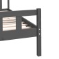 vidaXL Estructura de cama madera maciza gris 100x200 cm vidaXL Estructura de cama madera maciza gris 100x200 cm
