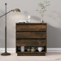 vidaXL Aparador madera contrachapada color roble ahumado 70x41x75 cm vidaXL Aparador madera contrachapada color roble ahumado 70x41x75 cm