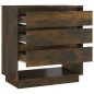 vidaXL Aparador madera contrachapada color roble ahumado 70x41x75 cm vidaXL Aparador madera contrachapada color roble ahumado 70x41x75 cm