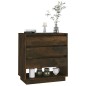vidaXL Aparador madera contrachapada color roble ahumado 70x41x75 cm vidaXL Aparador madera contrachapada color roble ahumado 70x41x75 cm