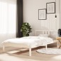 vidaXL Estructura de cama madera maciza blanca 100x200 cm vidaXL Estructura de cama madera maciza blanca 100x200 cm