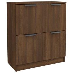vidaXL Aparador de madera contrachapada roble marrón 60x30x70 cm
