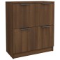 vidaXL Aparador de madera contrachapada roble marrón 60x30x70 cm
