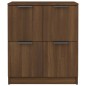 vidaXL Aparador de madera contrachapada roble marrón 60x30x70 cm