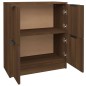 vidaXL Aparador de madera contrachapada roble marrón 60x30x70 cm