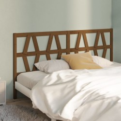 vidaXL Cabecero de cama madera maciza de pino marrón miel 206x4x100 cm