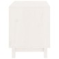 vidaXL Caseta para perros madera maciza de pino blanco 60x45x57 cm