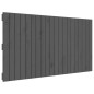 vidaXL Cabecero de cama de pared madera maciza pino gris 127,5x3x60 cm vidaXL Cabecero de cama de pared madera maciza pino gris 127,5x3x60 cm