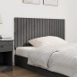 vidaXL Cabecero de cama de pared madera maciza pino gris 127,5x3x60 cm vidaXL Cabecero de cama de pared madera maciza pino gris 127,5x3x60 cm