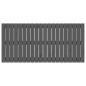 vidaXL Cabecero de cama de pared madera maciza pino gris 127,5x3x60 cm vidaXL Cabecero de cama de pared madera maciza pino gris 127,5x3x60 cm