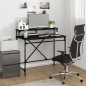 vidaXL Escritorio de hierro y madera contrachapada negro 100x50x90 cm vidaXL Escritorio de hierro y madera contrachapada negro 100x50x90 cm