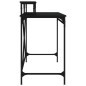vidaXL Escritorio de hierro y madera contrachapada negro 100x50x90 cm vidaXL Escritorio de hierro y madera contrachapada negro 100x50x90 cm