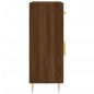 vidaXL Aparador de madera de ingeniería marrón roble 69,5x34x90 cm vidaXL Aparador de madera de ingeniería marrón roble 69,5x34x90 cm