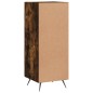 vidaXL Aparador madera de ingeniería roble ahumado 34,5x34x90 cm vidaXL Aparador madera de ingeniería roble ahumado 34,5x34x90 cm