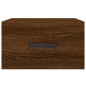 vidaXL Mesita de noche de pared color roble marrón 35x35x20 cm