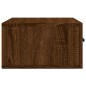 vidaXL Mesita de noche de pared color roble marrón 35x35x20 cm