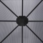 vidaXL Cenador con cortinas gris antracita 300x300x265 cm
