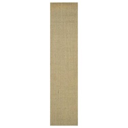 vidaXL Alfombra de sisal natural verde 66x300 cm