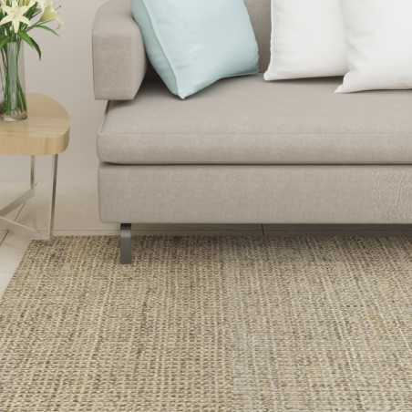 vidaXL Alfombra de sisal natural verde 80x350 cm