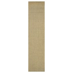 vidaXL Alfombra de sisal natural verde 80x350 cm