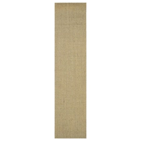 vidaXL Alfombra de sisal natural verde 80x350 cm